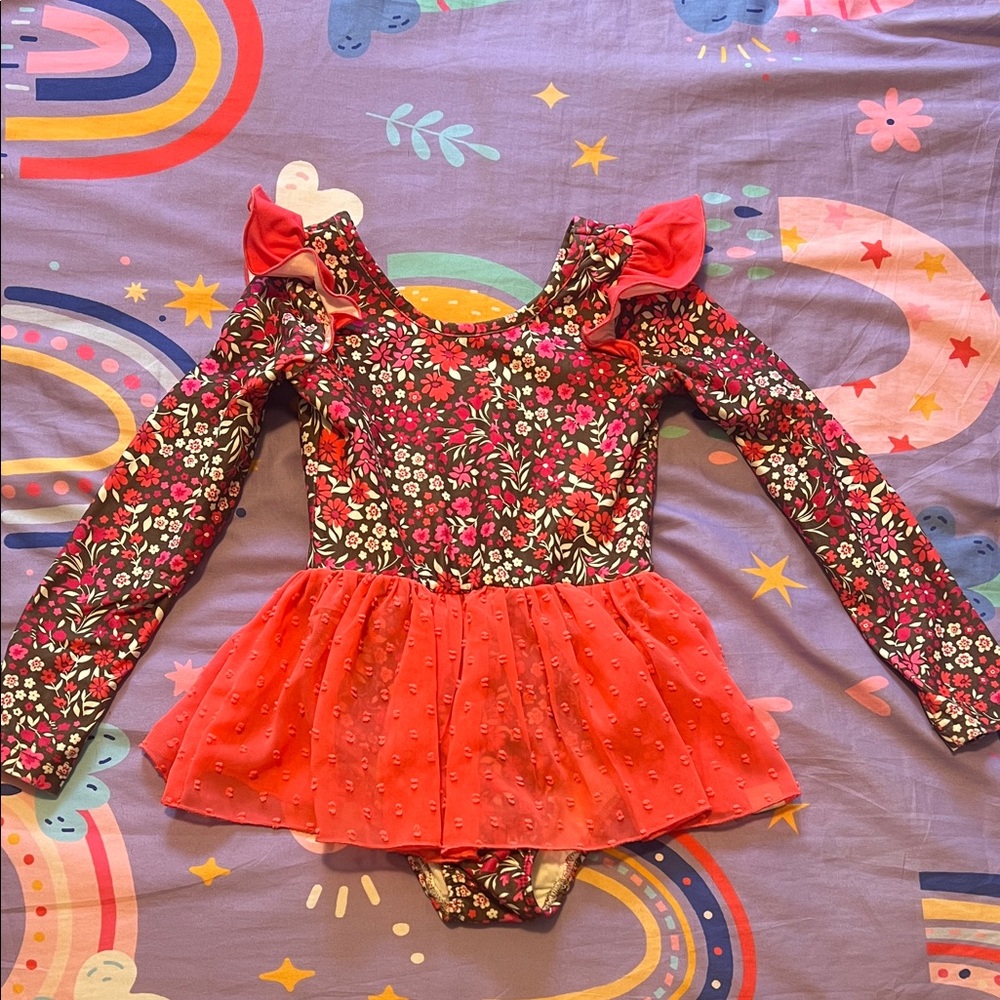 Gorgeous Cheeky Plum leotard tutu, size 4T, EUC